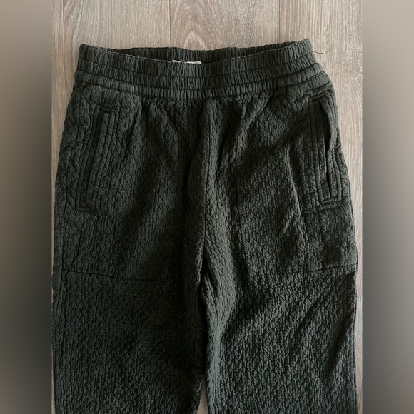 Madewell Women’s Pull-On High-Rise Tapered Pants Diamond Jacquard Dark Forest XS - Picture 4 of 9